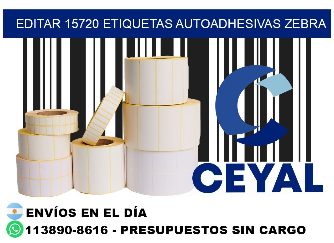 EDITAR 15720 ETIQUETAS AUTOADHESIVAS ZEBRA