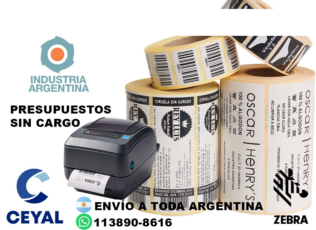 EDITAR 5080 ETIQUETAS AUTOADHESIVAS ZEBRA