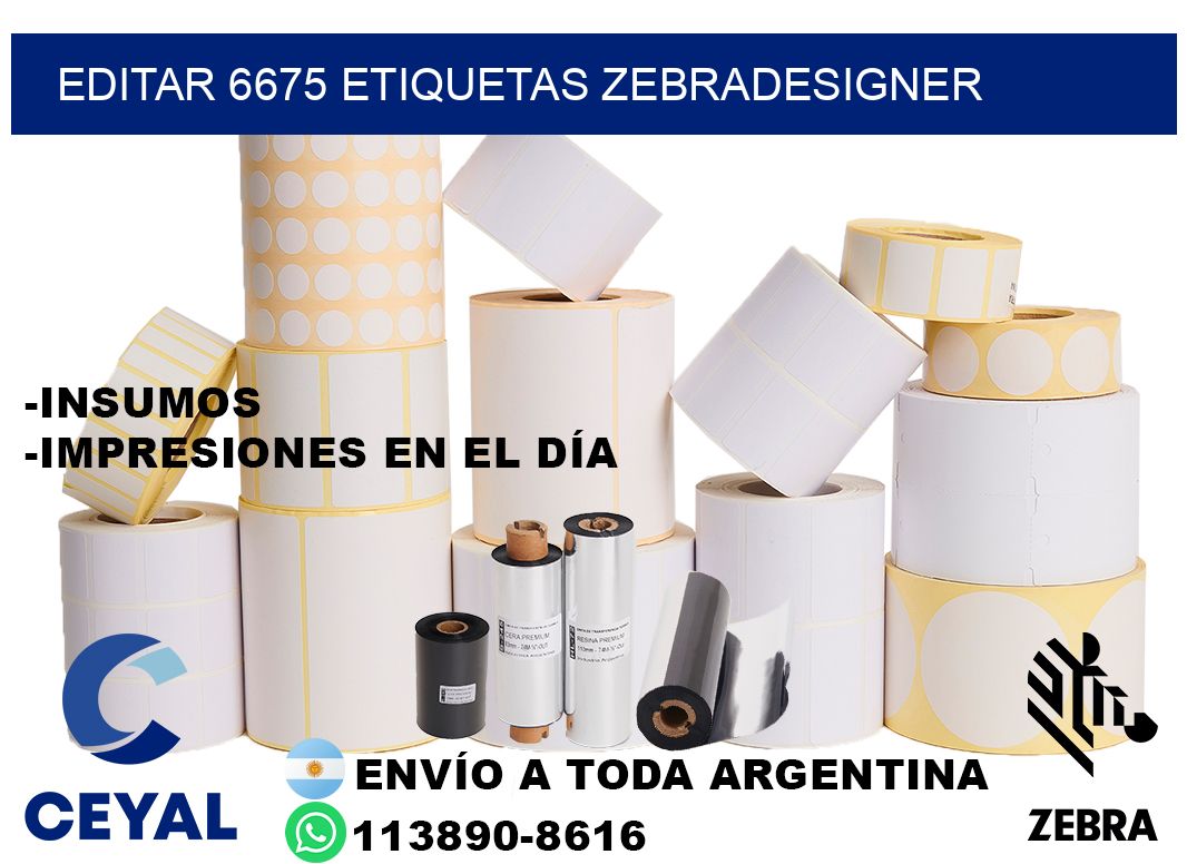 EDITAR 6675 ETIQUETAS ZEBRADESIGNER