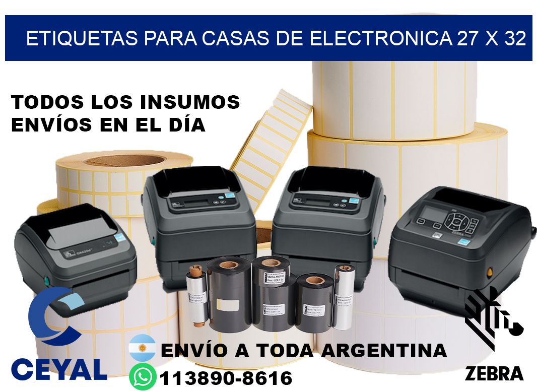 ETIQUETAS PARA CASAS DE ELECTRONICA 27 x 32