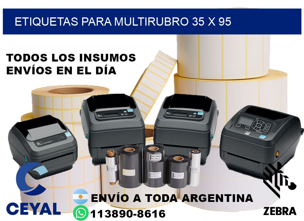 ETIQUETAS PARA MULTIRUBRO 35 x 95