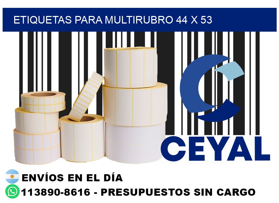 ETIQUETAS PARA MULTIRUBRO 44 x 53