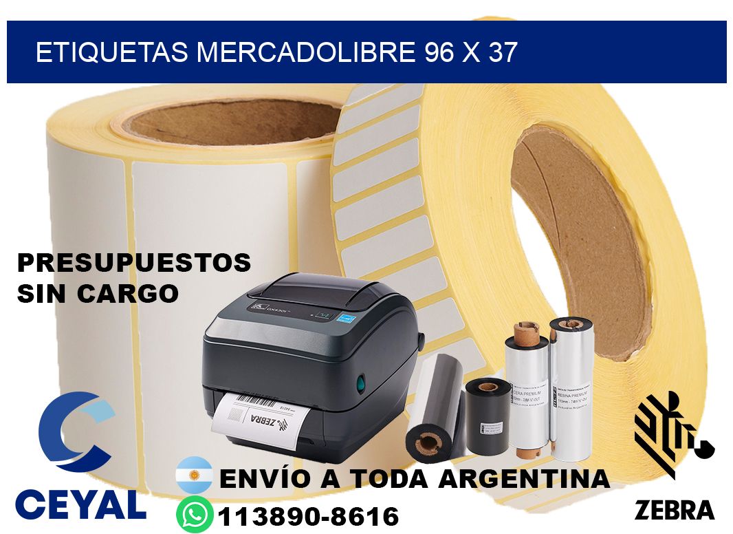 etiquetas mercadolibre 96 x 37