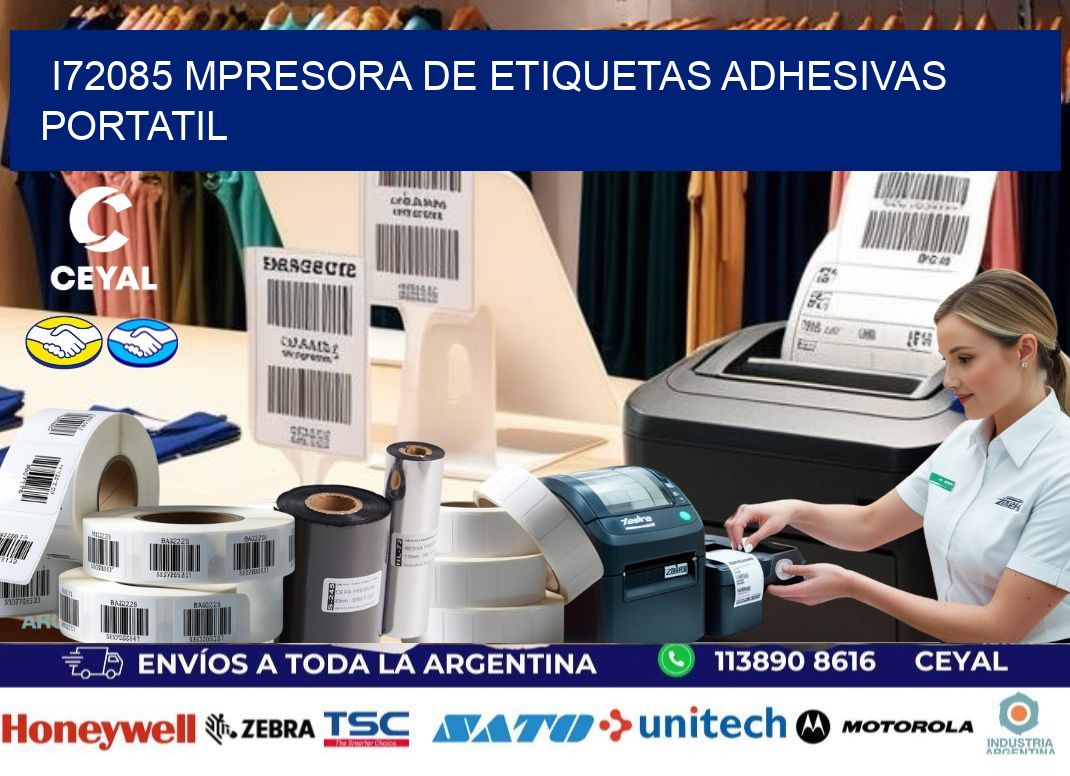 i72085 mpresora de etiquetas adhesivas portatil