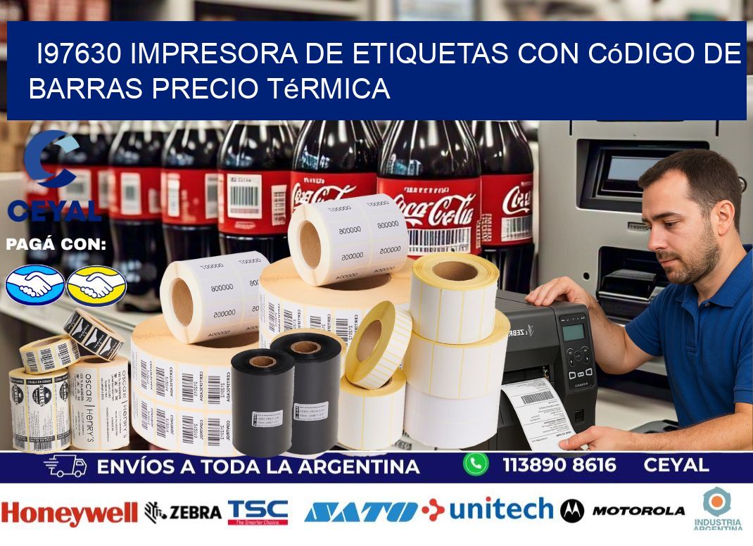 i97630 impresora de etiquetas con código de barras precio térmica