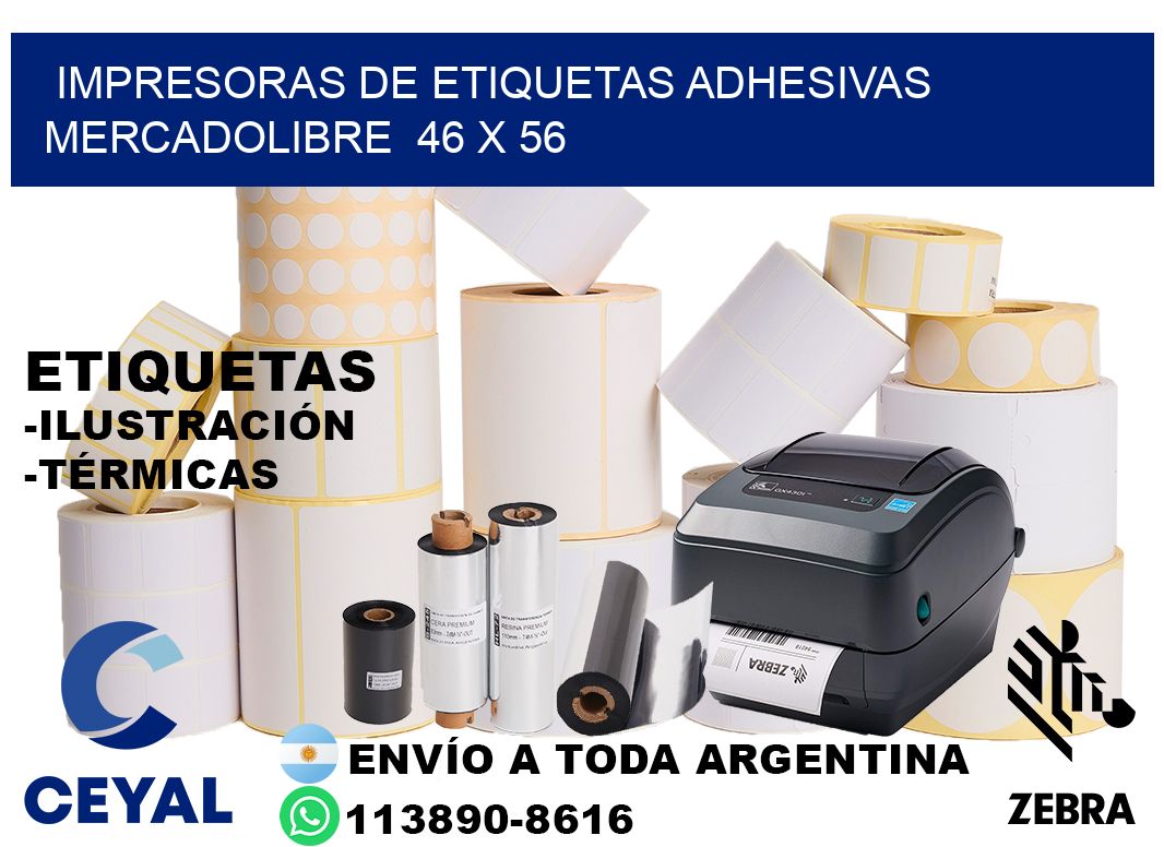 impresoras de etiquetas adhesivas mercadolibre 46 x 56