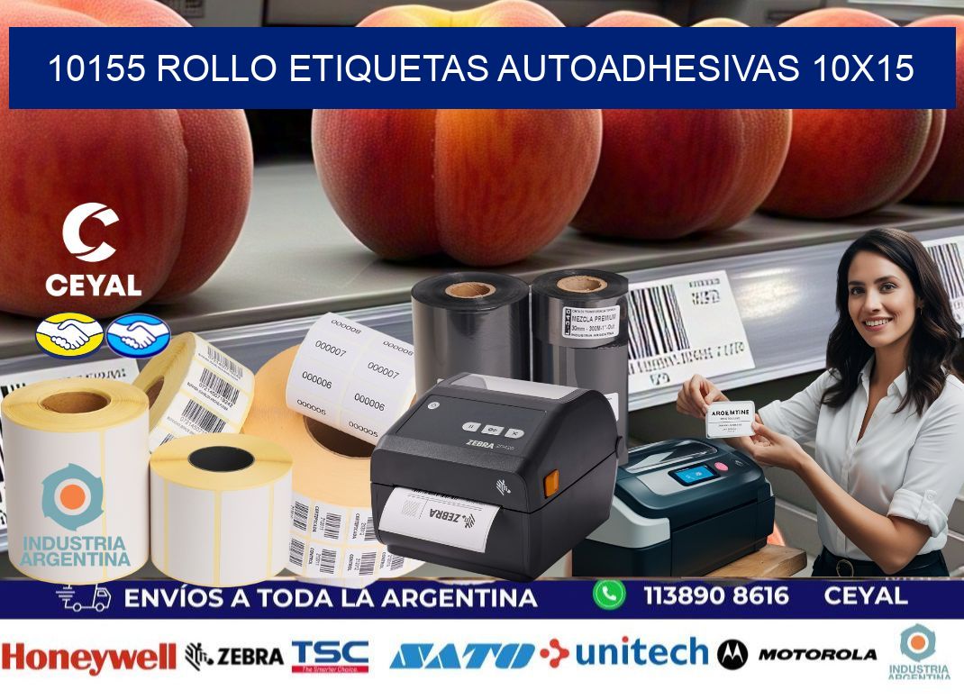 10155 Rollo Etiquetas autoadhesivas 10x15
