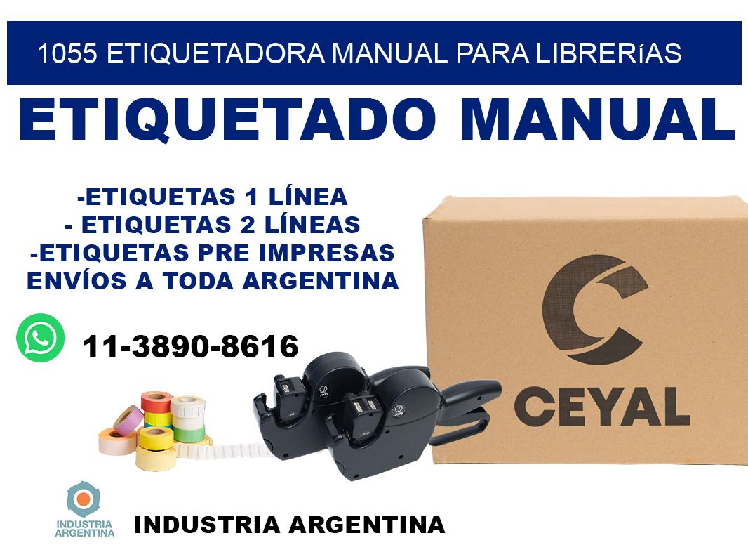 1055 etiquetadora manual para librerías