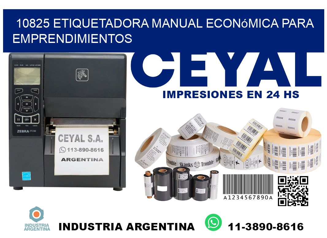 10825 etiquetadora manual económica para emprendimientos