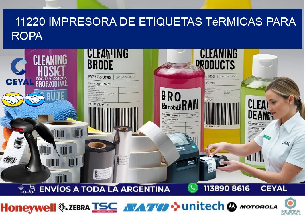 11220 impresora de etiquetas térmicas para ropa
