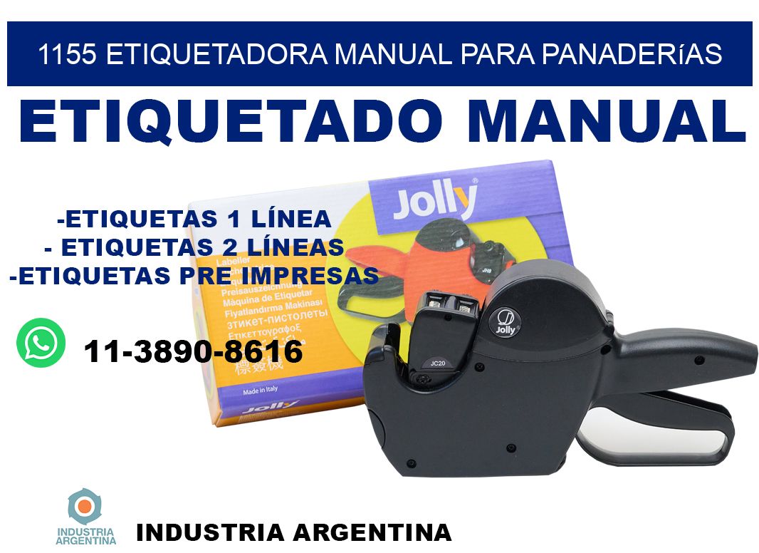 1155 etiquetadora manual para panaderías