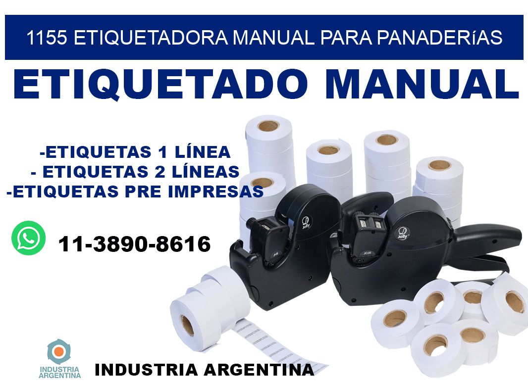 1155 etiquetadora manual para panaderías