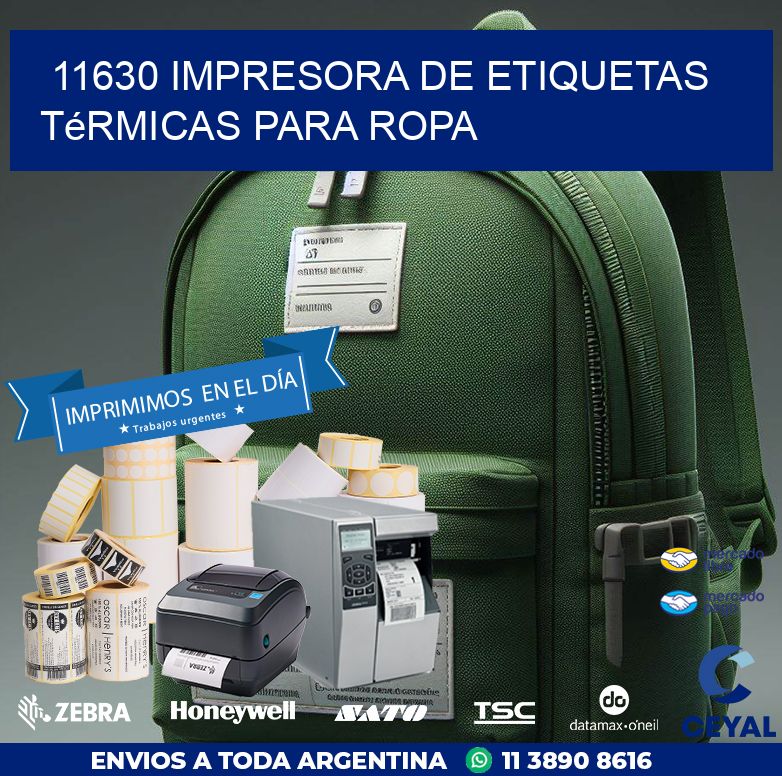 11630 impresora de etiquetas térmicas para ropa