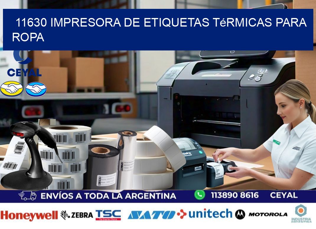 11630 impresora de etiquetas térmicas para ropa