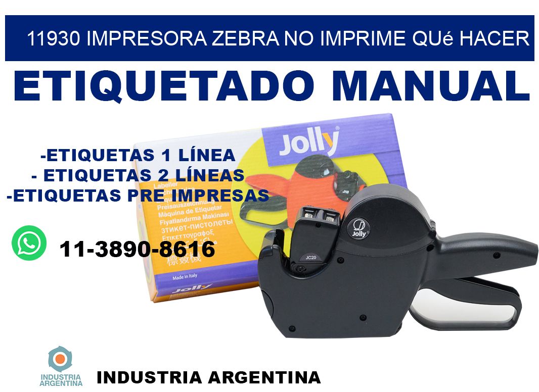 11930 impresora zebra no imprime qué hacer