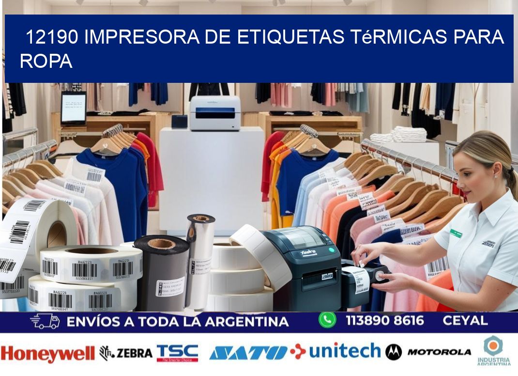 12190 impresora de etiquetas térmicas para ropa