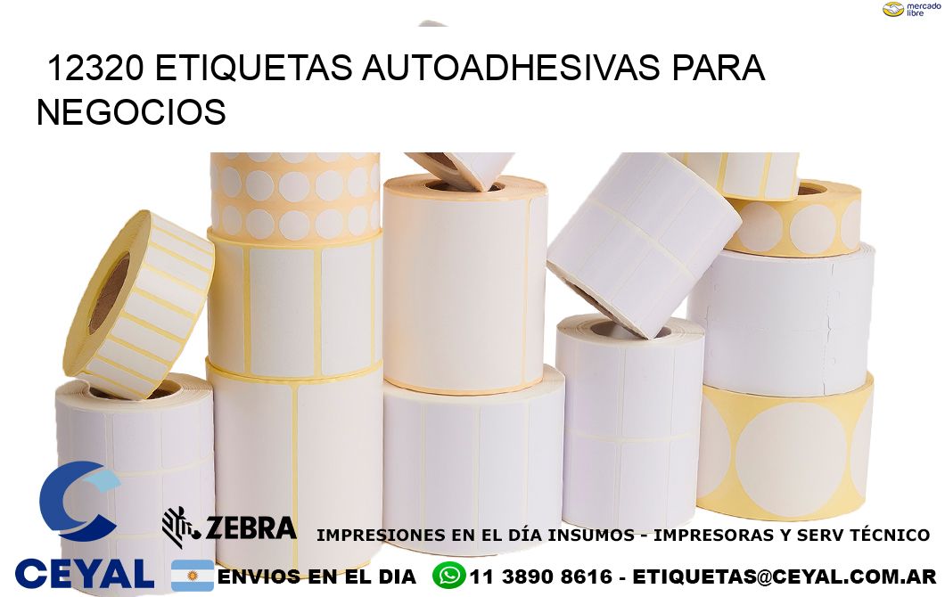 12320 etiquetas autoadhesivas para negocios