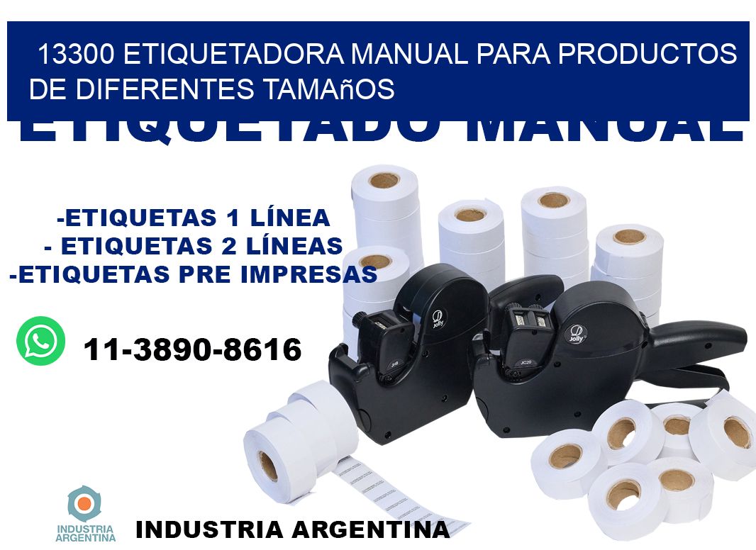 13300 etiquetadora manual para productos de diferentes tamaños
