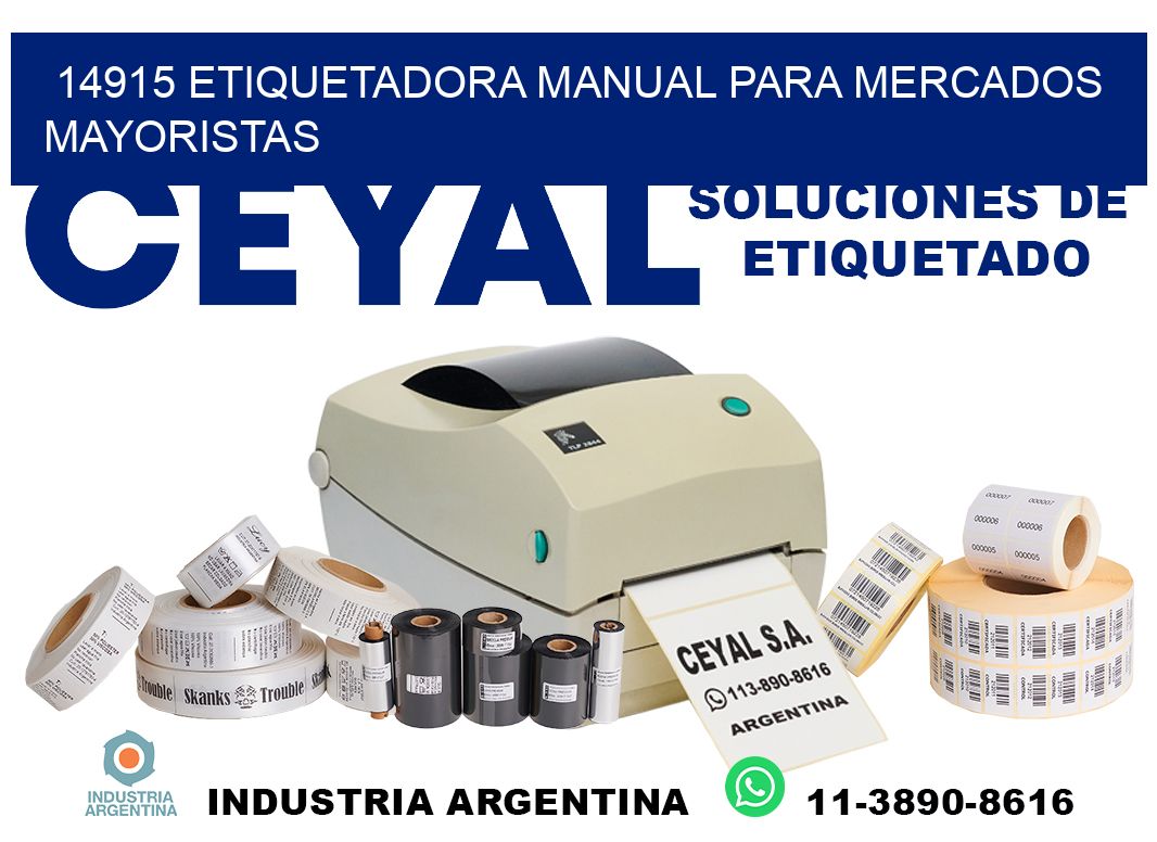 14915 etiquetadora manual para mercados mayoristas