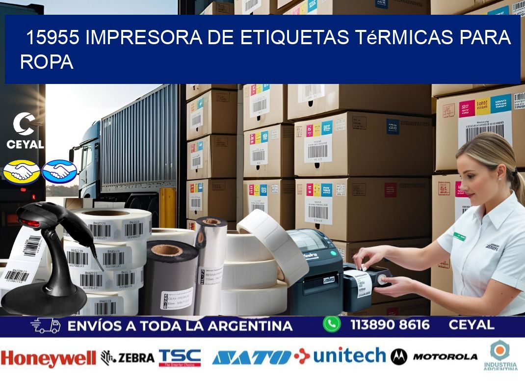 15955 impresora de etiquetas térmicas para ropa