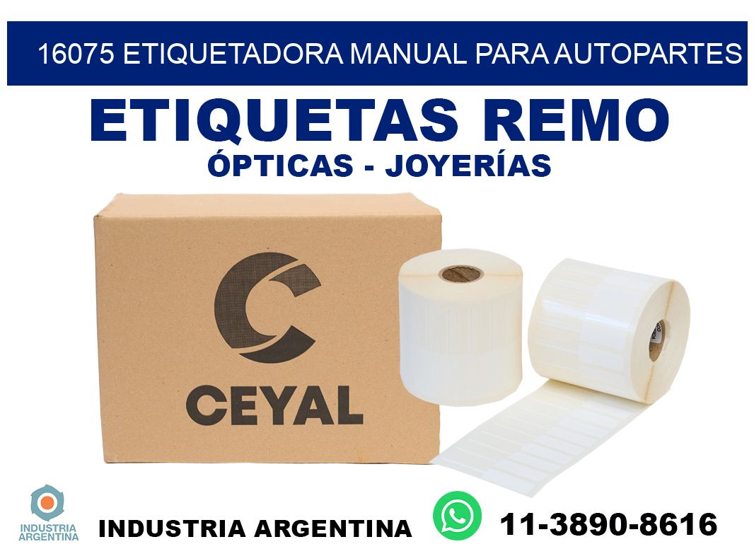 16075 etiquetadora manual para autopartes
