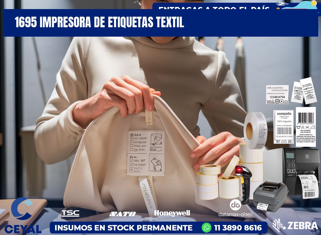 1695 Impresora de etiquetas textil