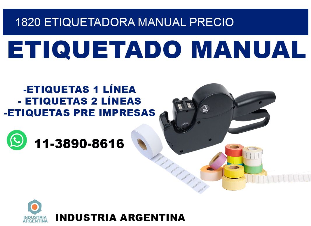 1820 etiquetadora manual precio