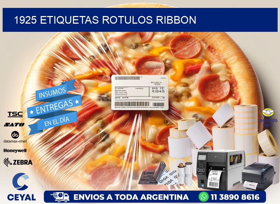 1925 Etiquetas rotulos ribbon