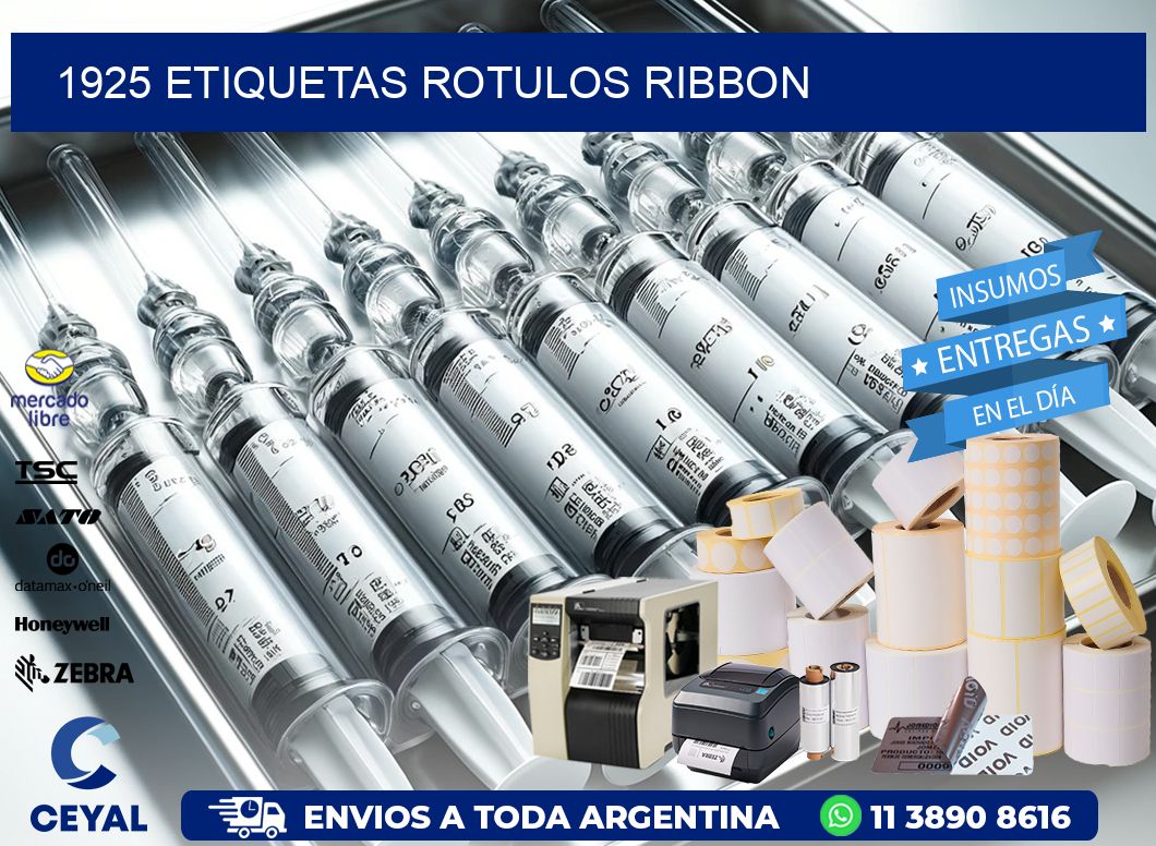 1925 Etiquetas rotulos ribbon