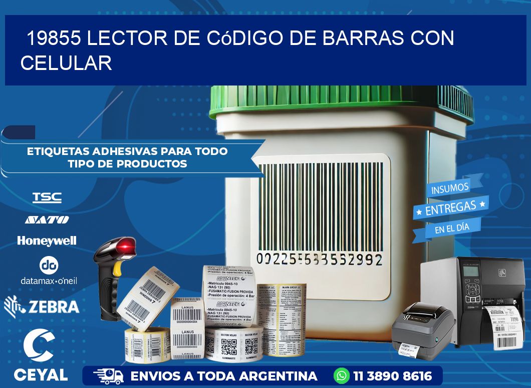 19855 Lector de código de barras con celular