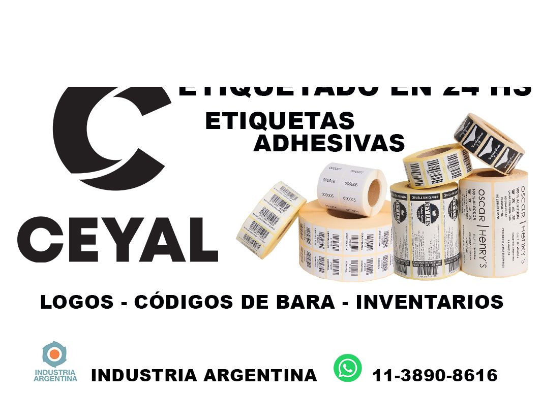 23055 etiquetas personalizadas con impresión variable