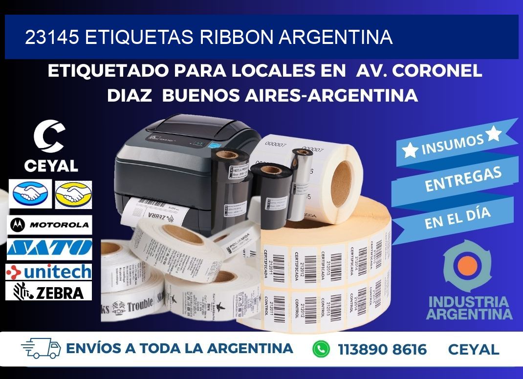 23145 etiquetas ribbon argentina