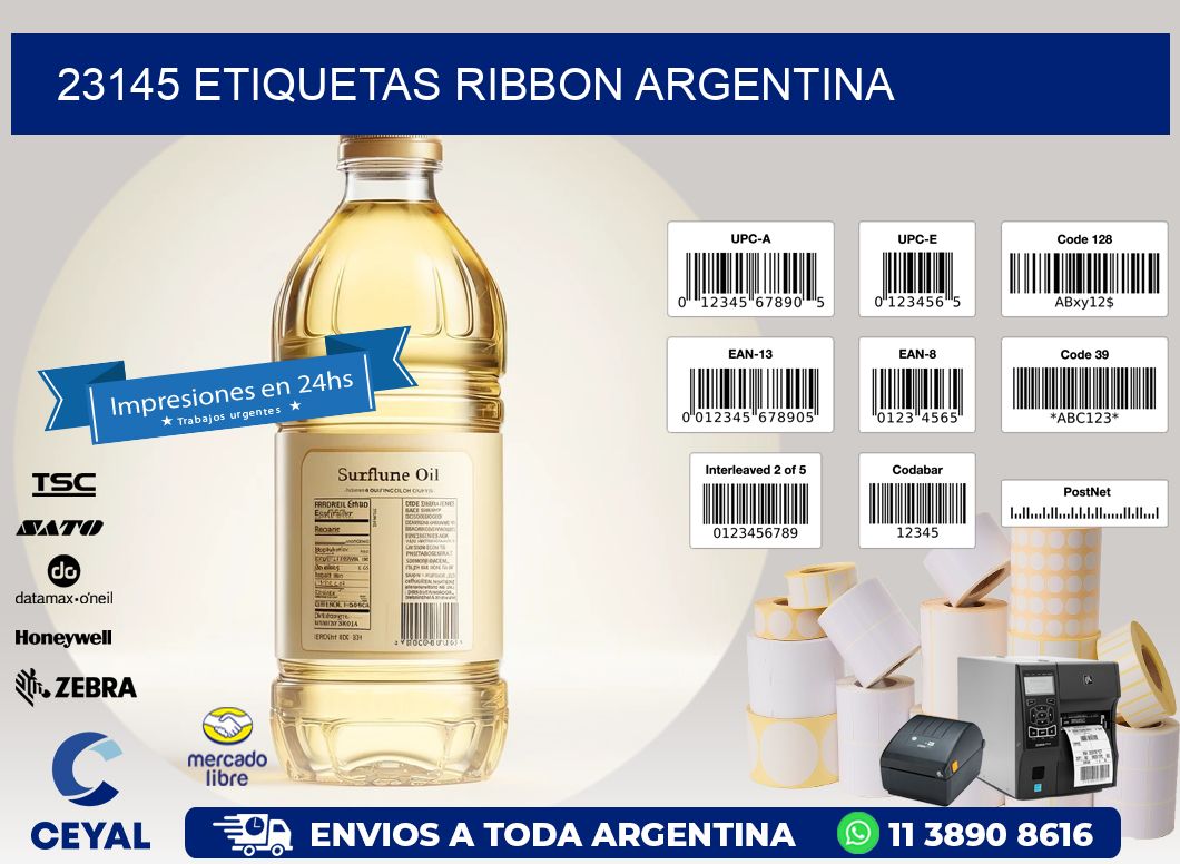 23145 etiquetas ribbon argentina