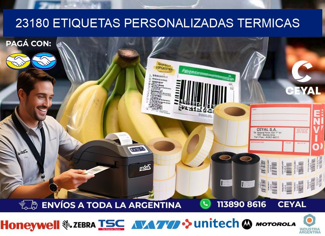 23180 Etiquetas personalizadas termicas