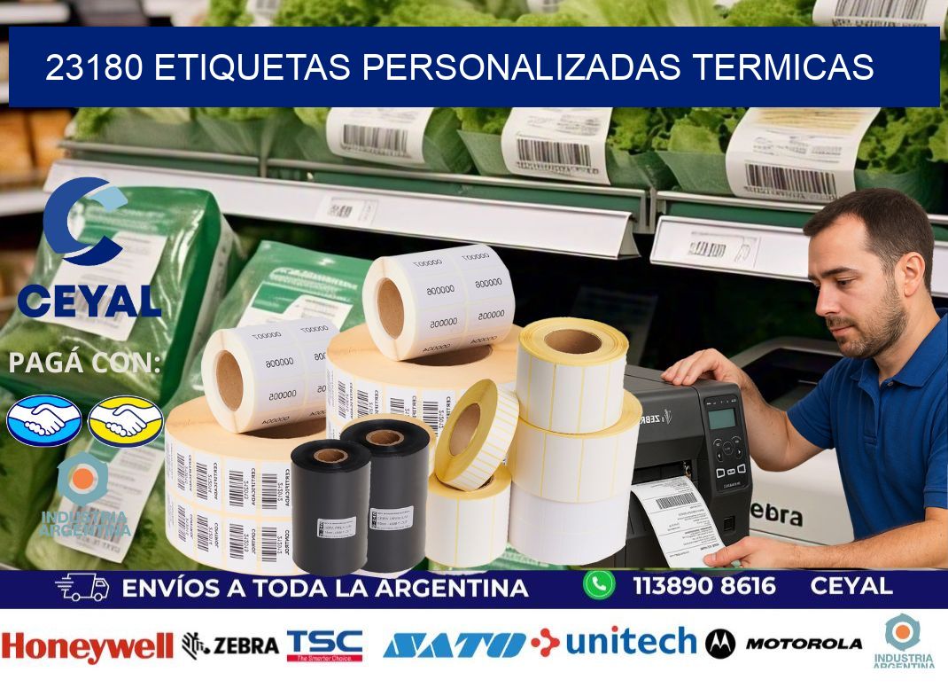 23180 Etiquetas personalizadas termicas