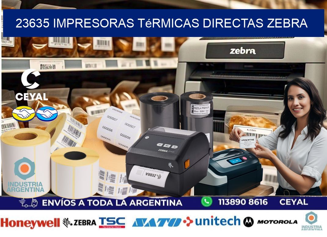 23635 impresoras térmicas directas zebra