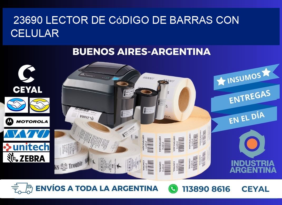 23690 Lector de código de barras con celular