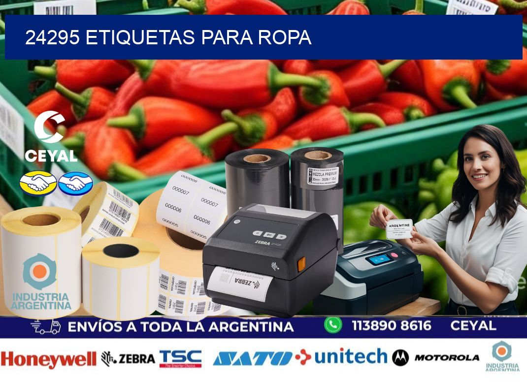 24295 etiquetas para ropa