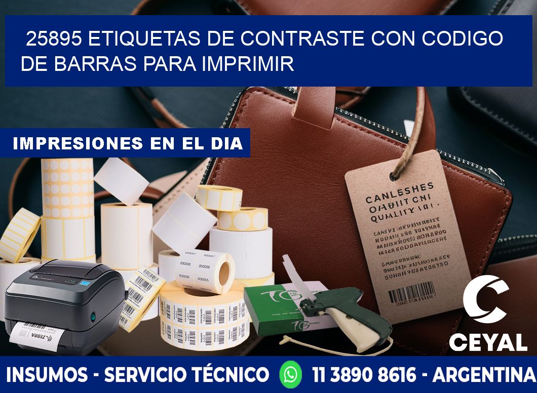 25895 etiquetas de contraste con codigo de barras para imprimir