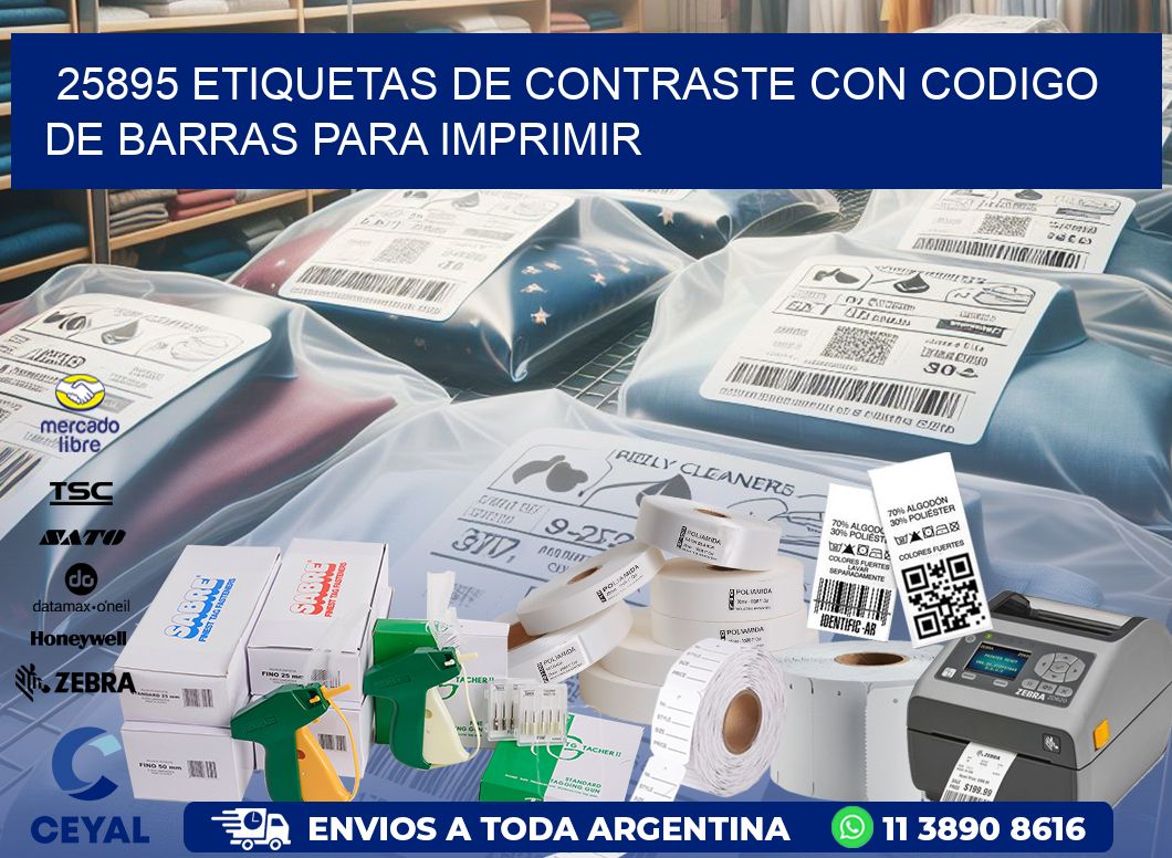 25895 etiquetas de contraste con codigo de barras para imprimir