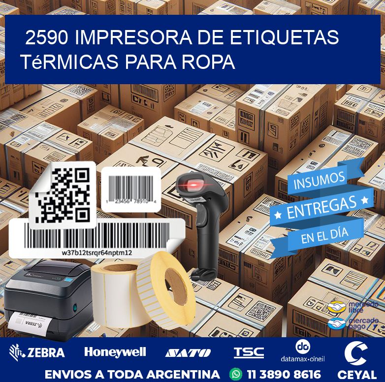 2590 impresora de etiquetas térmicas para ropa