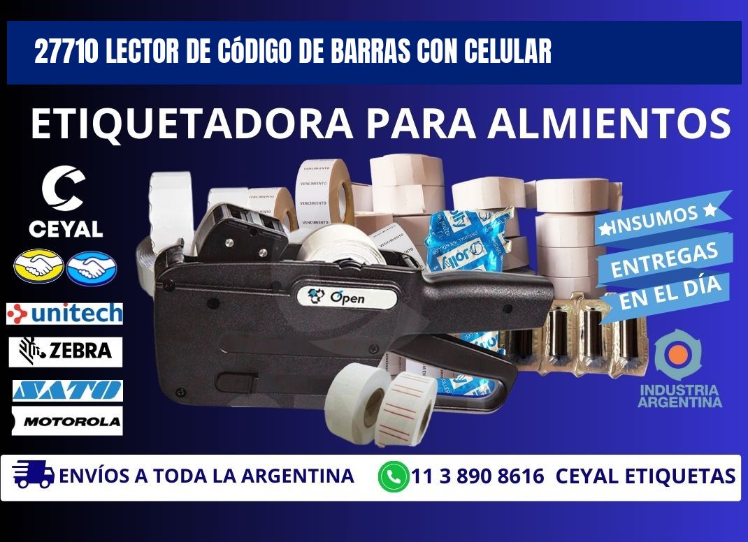 27710 Lector de código de barras con celular