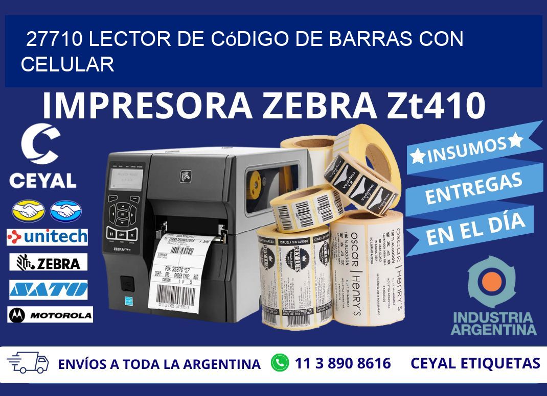 27710 Lector de código de barras con celular