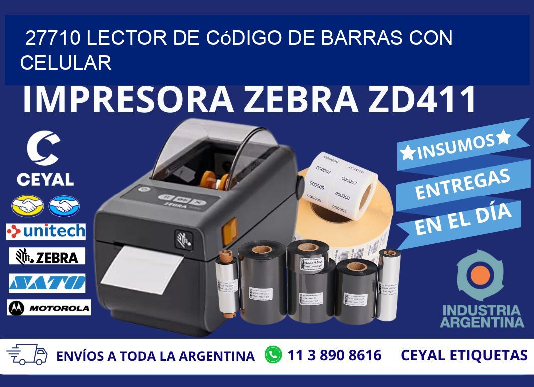 27710 Lector de código de barras con celular