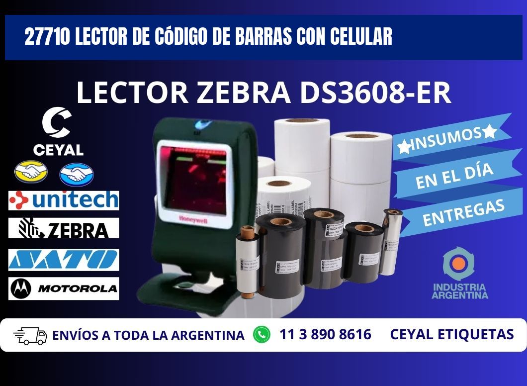 27710 Lector de código de barras con celular
