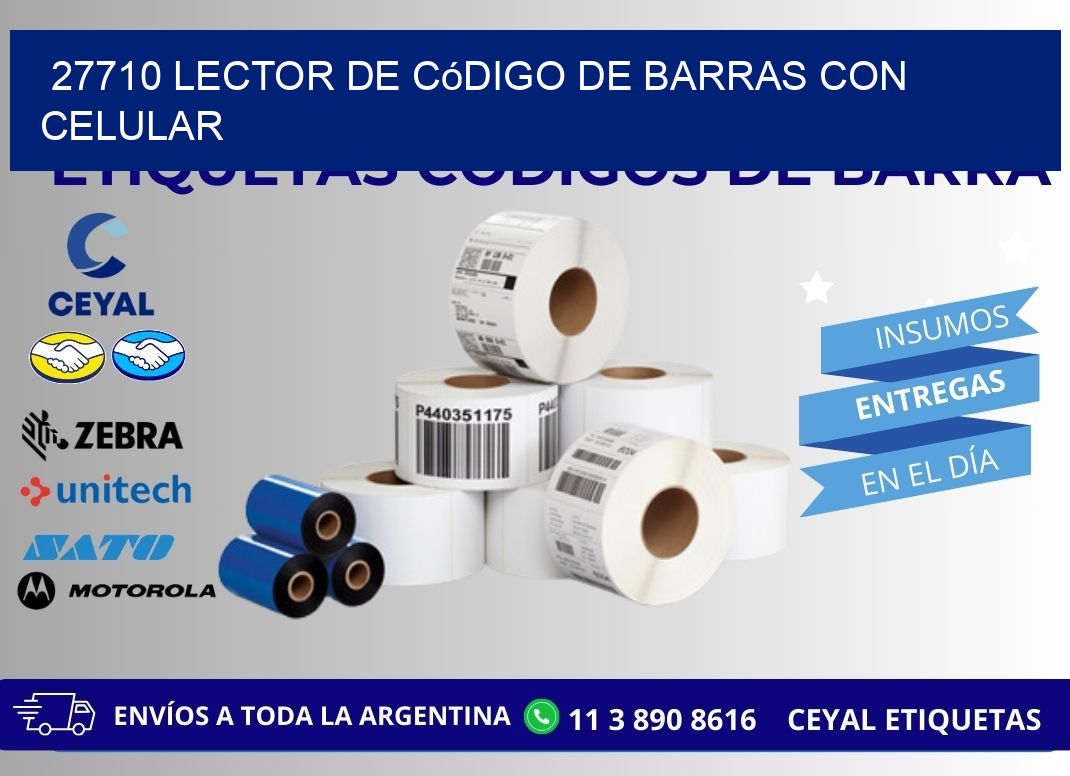 27710 Lector de código de barras con celular