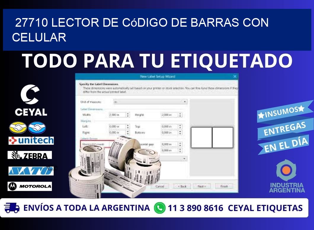 27710 Lector de código de barras con celular
