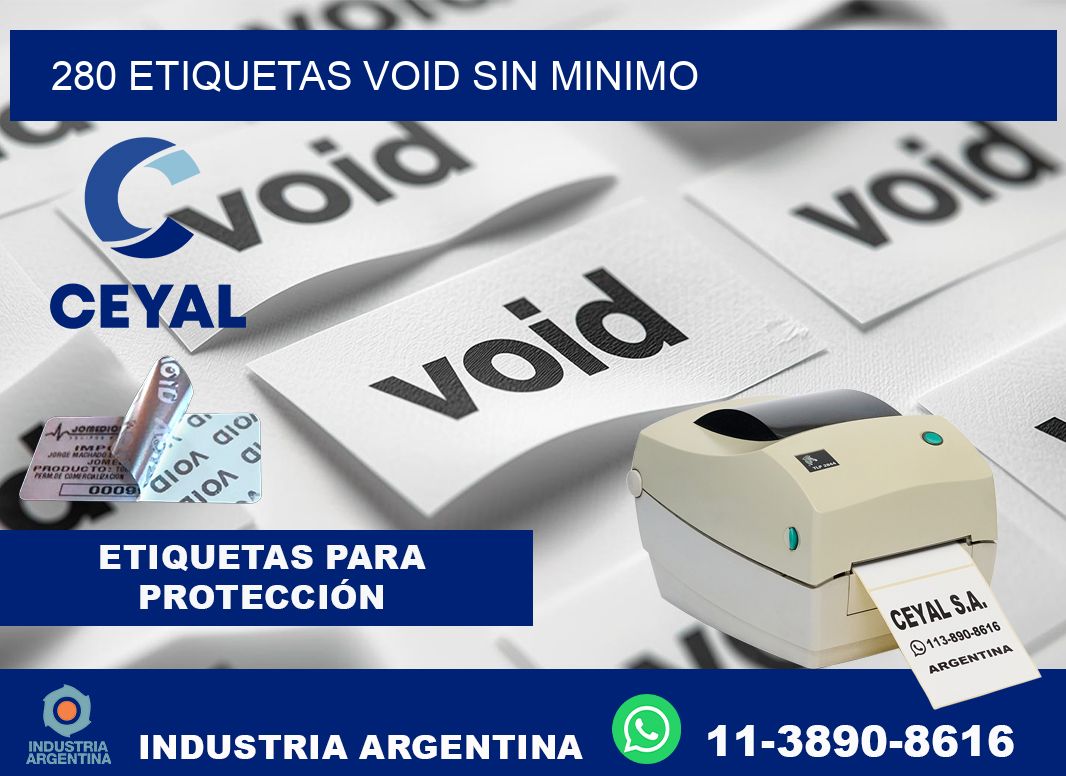 280 etiquetas void sin minimo