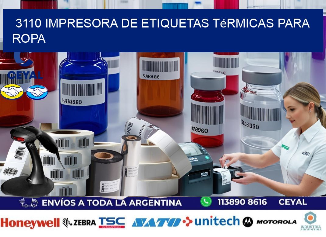 3110 impresora de etiquetas térmicas para ropa