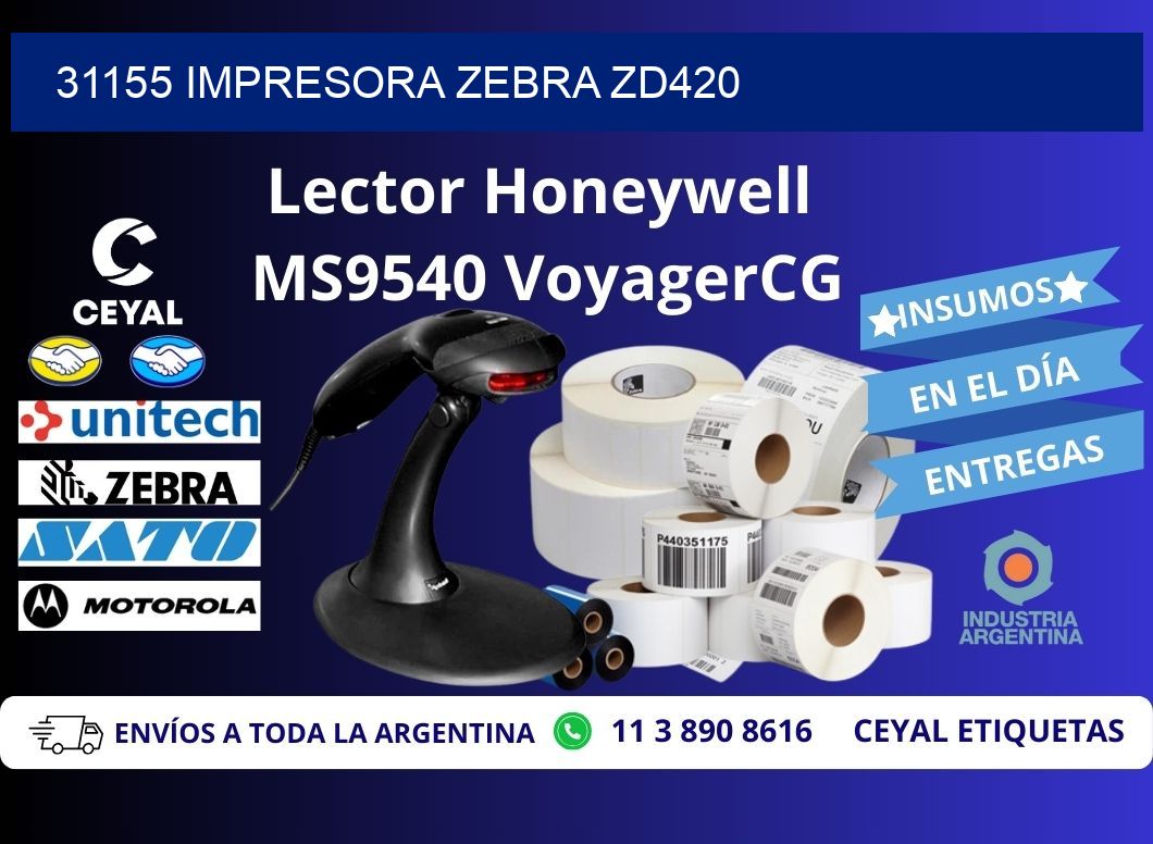 31155 Impresora Zebra ZD420